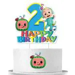 Festiko Cartoon Melon Cake Topper Birthday Cake Decoration For Second Birthday