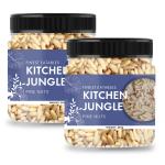 Kitchen Jungle Pine Nuts ( 500 g ) Chilgoza without Shell - Premium Quality ( Jar Pack Of 2 * 250 g )