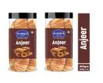 Aldeira Natural Dry Anjeer (200g x 2) | Premium Dried Figs | Healthy Snack Pack of 2