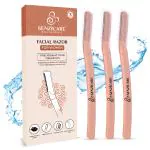 Senzicare Reusable Face Razor for Women Facial Hair | Instant & Painless Hair Removal (Pack of 3)