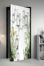 Qth Floral Dor-4769 Design Door Sticker