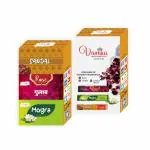 VAMIKA PREMIUM INCENSE STICKS 3 FRAGRANCES ROSE/CHANDAN/MOGRA PACK OF 2 (SMALL 24 PACKETS)