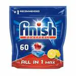 Finish Dishwasher 'All in 1 Max Powerball' - Lemon 60 Tablets | World's No. 1 Dishwashing Brand