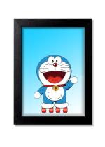 Blue Nexus Doraemon Wall Poster with Wall Frame Room Art Painting Collection A4 size 10x13