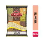 Diljeet Spices 500Gm White Til |Hulled Sesame Seeds