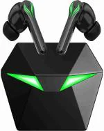 Digiwins Premium Gaming Series P86 TWS 13mm HD Dynamic Driver, Touch Controls 5.2 Bluetooth Headset (Black, True Wireless)