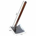 REDBUILD Agro Premium Tough Grade Stainless Steel Spade for Gardening or Digging Heavy Duty Agriculture Tool Kudal(Kassi fawda Shovel Hoe)