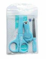 U-Grow Blue Manicure Set (Nail Clipper, Scissors & Delicate File) For Newborn