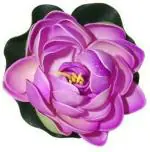 Green Plant indoor Floating101 Blue Lotus Artificial Flower (4 inch, Pack of 1, Single Flower)