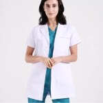 JRD Women's Half Sleeves Doctor Lab Coat Apron (Doctors Apron3-XS)