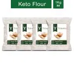 Trinetra Low Carb Keto Flour 4 kg (1Kg X 4 Pack)