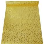 JAAMSO ROYALS Yellow Colour Star Design Glitter Vinyl Self Adhesive Waterproof Home Décor Wallpaper (200 CM X 45 CM )