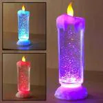 Make a Wish Multicolor Plastic Colour Changing Led Light Glitter Water Candle
