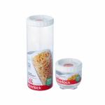 Lock & Lock Interlock Transparent Round Food Storage Containers, Set of 2 (INL301+ INL303)