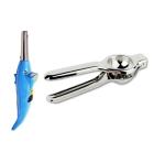 Blue Wonder Dolphine Shape Electric Gas Lighter With Stainless Steel Lemon Squeezer and Multicolour, Pack of 2