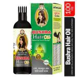 HAMD PHARMACEUTICALS BUSHRA HAIR OIL REDUCES HAIR FALL & HAIR BREAKAGE | 100% AYURVEDIC & HERBAL FOR MEN & WOMEN | HEALTHY, BLACK & STRONG HAIR