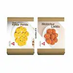 VIJAY DAIRY All Sweets - 500 GM Combo Pack (Real Kesar Penda 250gm & Motichur Laddu 250gm)
