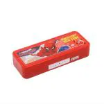 SKI Puzzle Pencil Box with Puzzle Game & Number Lock - Spiderman