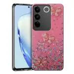 ZORZO Vivo V27, V27 Pro(5G) Back Case Cover for Girls | Sparkle Glitter | Stylish for Ladies Women Back Case Cover for Vivo V27, V27 Pro(5G)-Pink