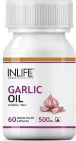 Inlife Garlic Oil for Heart, Cholesterol and Weight Loss (60)
