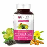 Bliss Welness Hair Skin Nails Multivitamins with Hyaluronic Acid Glutathione Biotin & Minerals | Improved Hair Growth Stonger Nails Glowing Skin Collagen Supporter Supplement for Women & Men - 60 Vegetarian Tablets