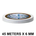 VCR Double Side Tissue Tape - 45 Meters in Length - 06mm / 0.25