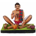 simonart and printing Decorative Showpiece - 13 cm (Clay, Multicolor)