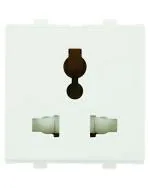 Anchor by Panasonic 65206 Penta Modular 2M 6/10/13A Polycarbonate White Combo Socket 240V