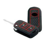 Keycare silicone key cover fit for : Marazzo, XUV400, TUV300 Plus, Scorpio, Thar 2020, XUV700, XUV300, Bolero 2020, Scorpio-N flip key (KC-09,BLACK)