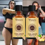 treszo Belly Drainage Ginger Essential Oil Plant Aroma Oil, Slimming Tummy Ginger Oil (30 ml) pack of 2