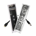 Multy Byte USB 3.0 to M.2 NGFF Transparent SSD Enclosure - Portable External Storage (Up to 5Gbps), Tool-Free Design, SATA III Support, LED Indicator, for Laptops & Desktops.