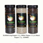 Elaisha Pipal Badi White Pepper Black Pepper, 525 G (Pack Of 3)