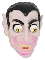 My Party Suppliers Multicolor Dracula Moving Eyes Halloween Scary Vampire Mask Camouflage Face Mask Cosplay For Party, Halloween Theme Party Party Mask Poppy Eye Vampire Halloween Mask