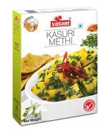 VASANT Masala Dry Fenugreek Leaves (Kasuri Methi) 500 gm | Kasuri Methi | Kasuri Powder | Indian Spices & Masala | Dry Fenugreek | Aids Digestion | Controls Diabetes | Vegetarian