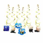 SHANAYA BOSS Baby Theme Paper Hanging Swirls (18 Pieces)