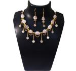 JAYA VISION ENTERPRISES Gemstone Rose Quartz Tumble & beaded Heart Chakra Choker Necklace