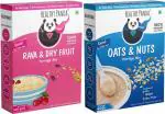 HEALTHY PANDA Oats & Nuts Baby Food (400g)+Rava & Dry fruit Powder for baby food Cereal (800 g, Pack of 2, 6+ Months)