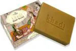 Anuspa Khadi Handcrafted Herbal Shahi Sandal Soaps 125g, (Pack of 3)