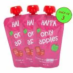 Happa Organic Food, Apple Puree Stage -2 , 3 Pouches, 100 Gram Each