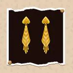 arch fashion Traditional Gold Platted Drop Earrings Collection ERG2092