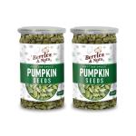 Berries And Nuts Premium Pumpkin Seeds | 400 Grams | 2 Bottle of 200 Grams