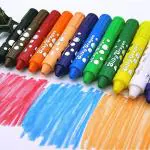 MIAARA 18 Colors Silky Crayons Set, Non Toxic Washable Rotating Crayons Body Paint Large Water Soluble Blend-able Painting