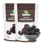 Organic Sapphire Foods Premium Kimia Dates | Khajoor or Khajur Dry Fruit Healthy & Nutritious Snack | Rich in Vitamins & Minerals | Natural Sweetener (Pack Of 2 (2kg))