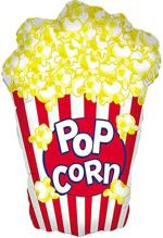 Hippity Hop Foil Multicolor Popcorn Shape Foil Balloon
