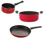 NIRLON Aluminium Non Stick Kitchen Cookware Set (Pack of 3)