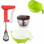 ODD M EVEN Quick and Handy Chopper, Blender, Strainer Kitchen Tool Set