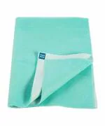 Mee Mee Reusable Water Proof Cotton Bed Protector Sheet/Extra Absorbent Mat/Dry Sheets/Urine Sheet/Dry Mat(Small,Green)(50CmX70Cm)