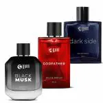 Beardo Black Musk, God Father and Dark Side EDP, 100ml each (Set of 3)