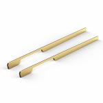 Spitze by Everyday - D10 Wardrobe Door Handle, Metal Door Handles for Drawers and Cabinets, Long Wardrobe Handle with Comfy Grip, Pack of 2 (36 inches / 900 mm, Satin Silver)