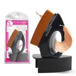 Majestique Iron Shape Foundation Brush | Magic Blender Brush | High-Density Multifunctional | Flawless Powder, Blending Liquid or Cream Cosmetics with Portable Case - 1Pc/Black